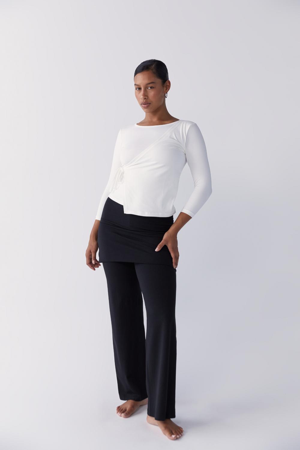 Hira Wrap Top - White