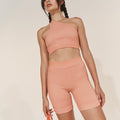Asymmetric One Shoulder Crop - Italian Clay