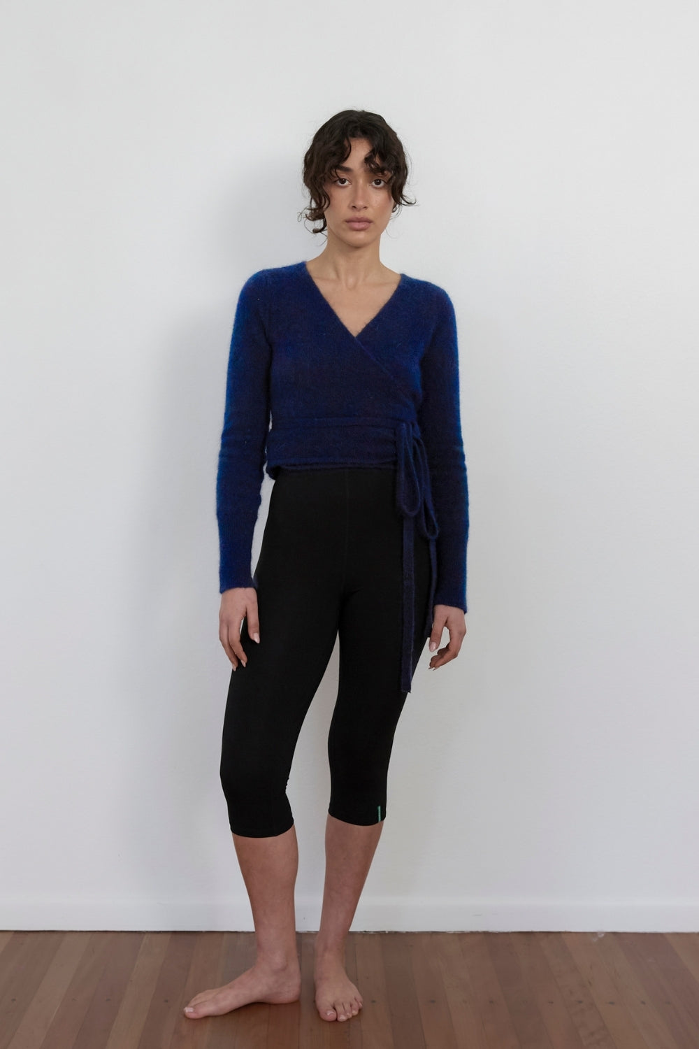 Mohair Wrap Cardigan - Dark Navy