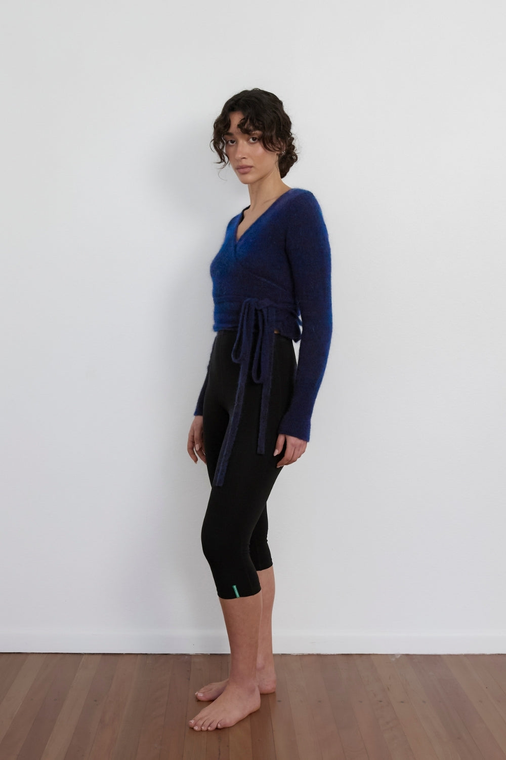 Mohair Wrap Cardigan - Dark Navy