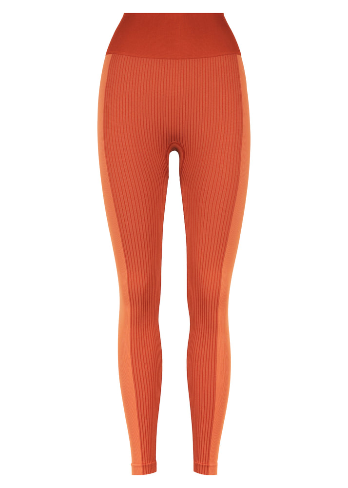 
                  
                    Load image into Gallery viewer, Active Leggings - Ribbed Legging - Burnt Coral
                  
                