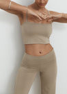 Yoga Tops - Joy Crop - Taupe