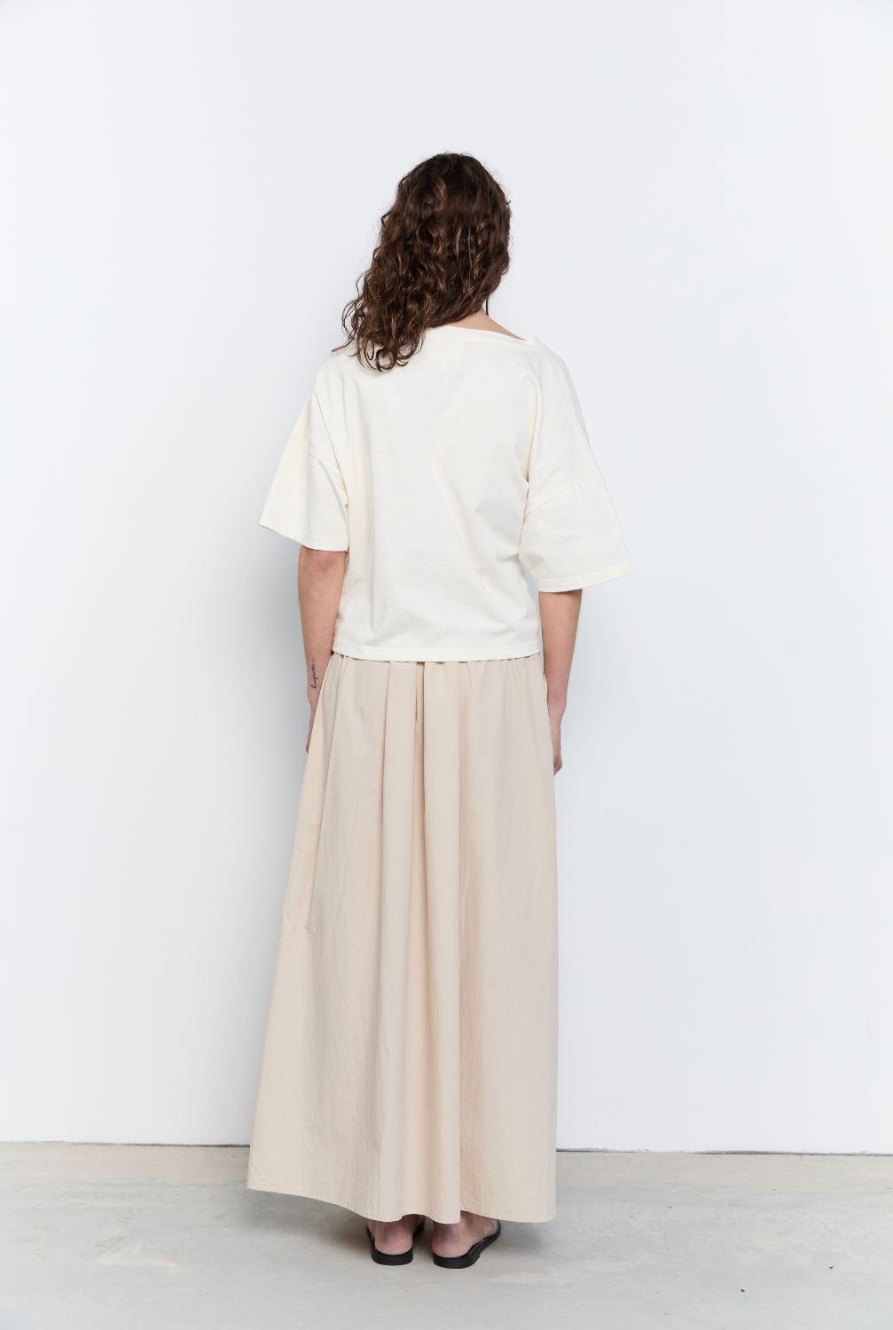 Side Tie Skirt - Birch