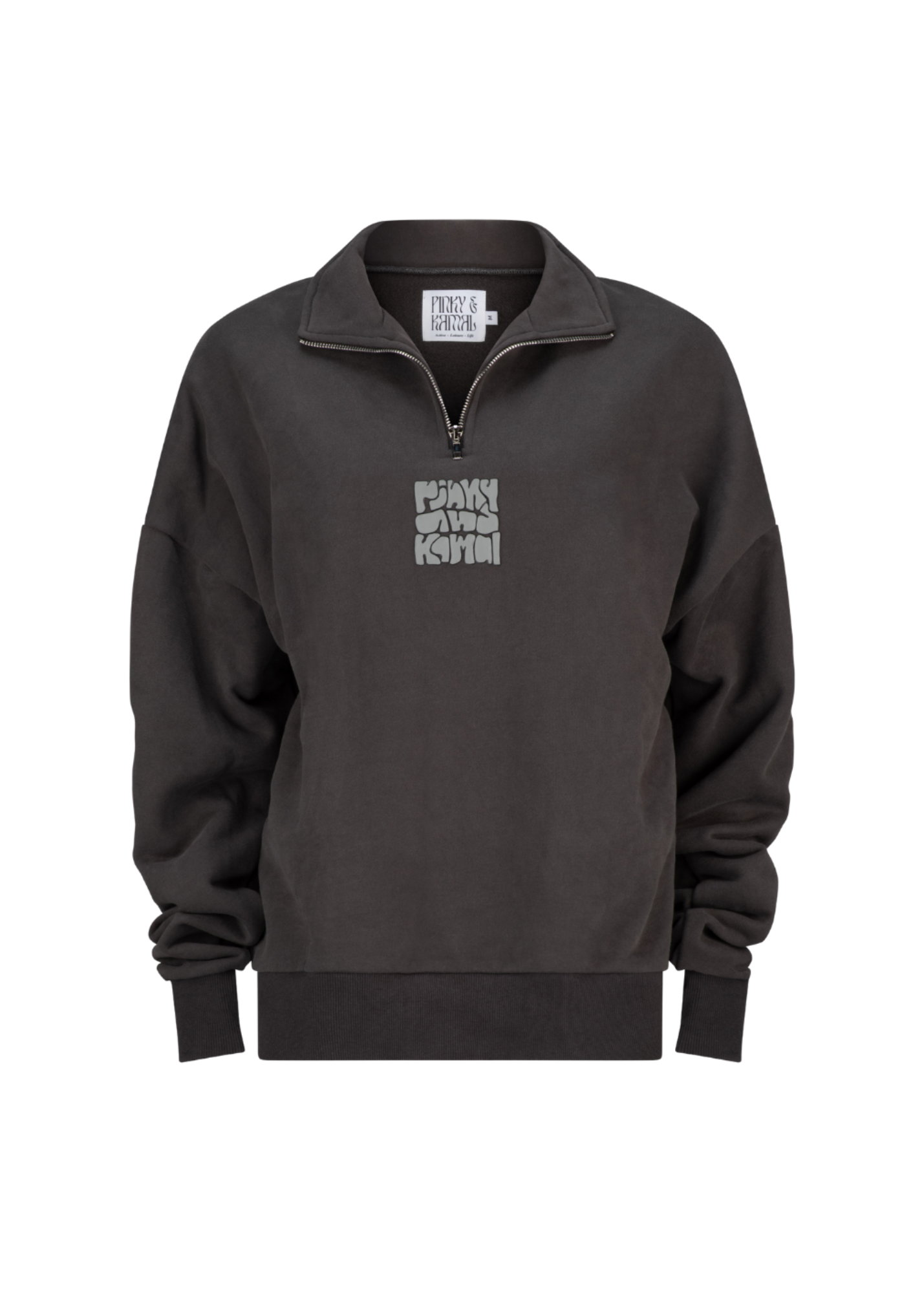 Bubble logo 1/4 zip sweatshirt - Slate