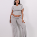 Full Length Yin Flare - Grey Marle