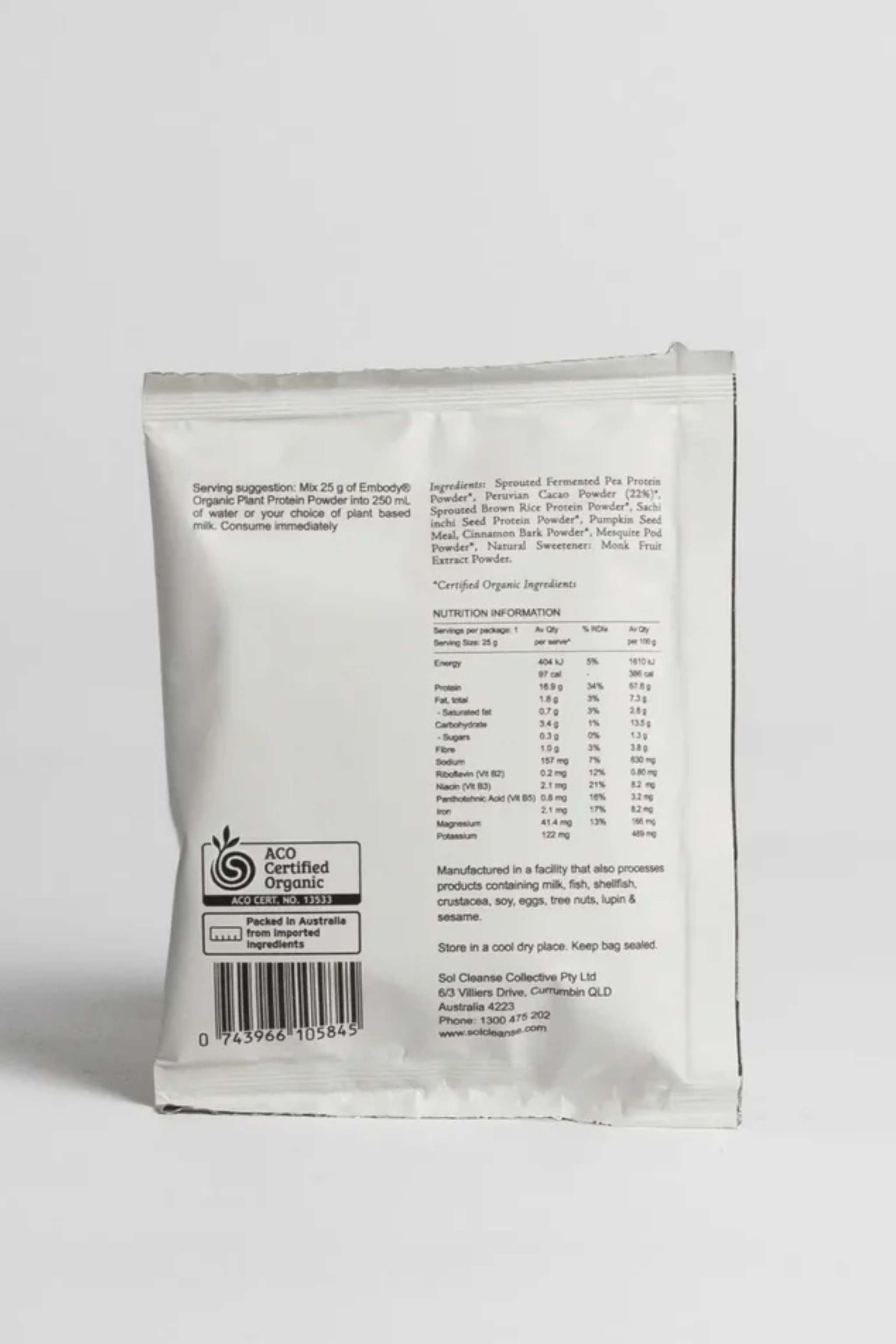 Embody Single Serve