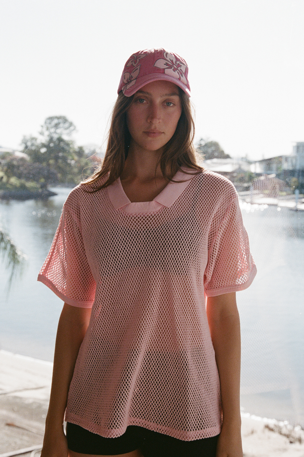 Hibiscus Cap	- Washed Pink
