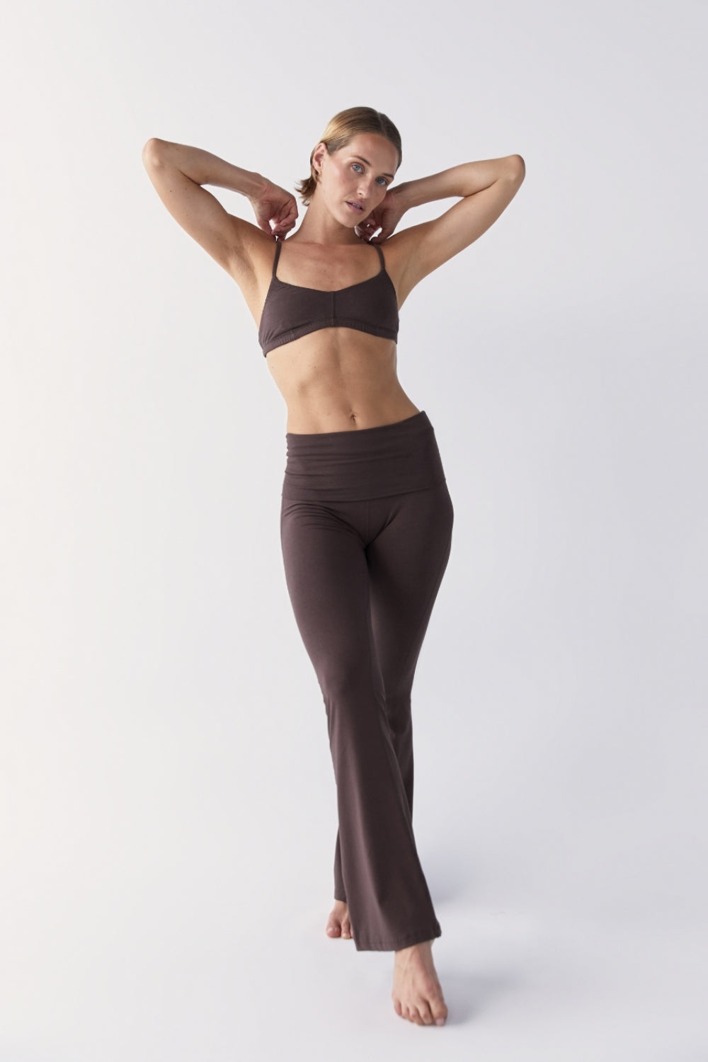 Bootleg Flare Pant - Dark Brown