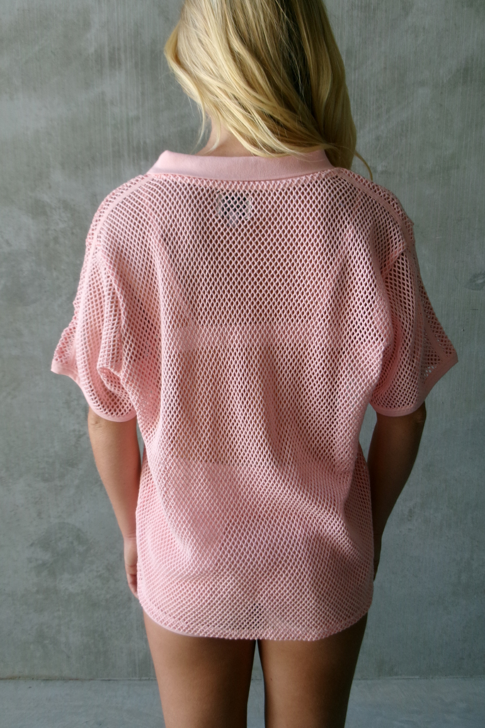 Net Jersey - Powder Pink