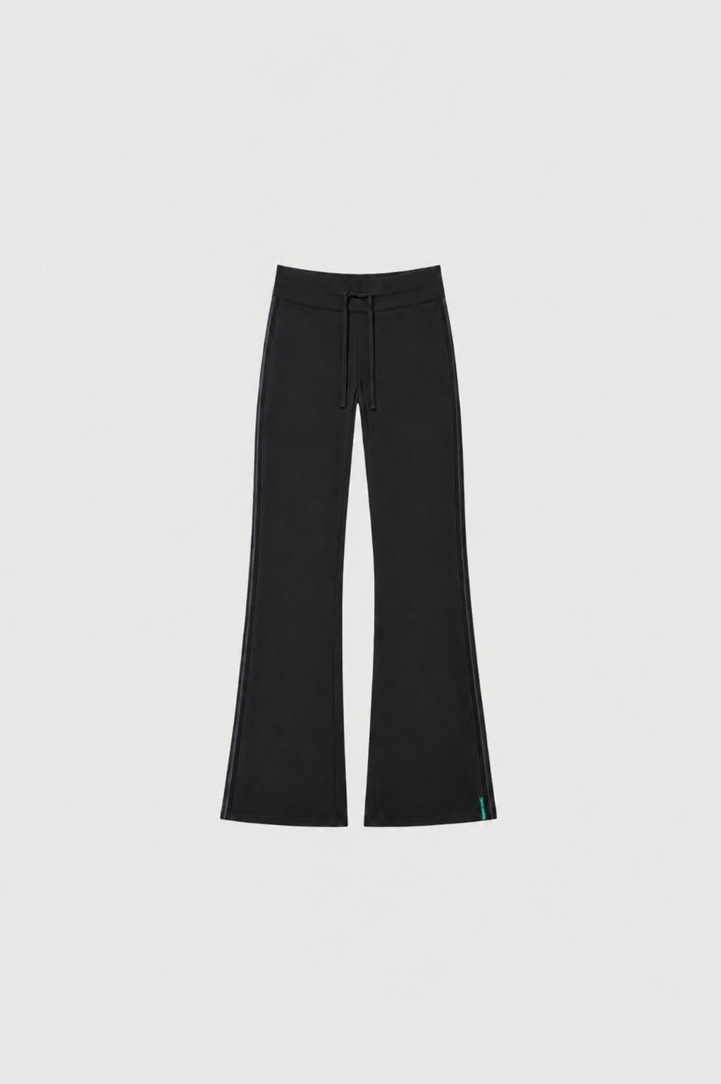 Straight Leg Tie Up Pant - Black