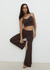 Yoga Pants - Full Length Yin Flare - Dark Brown