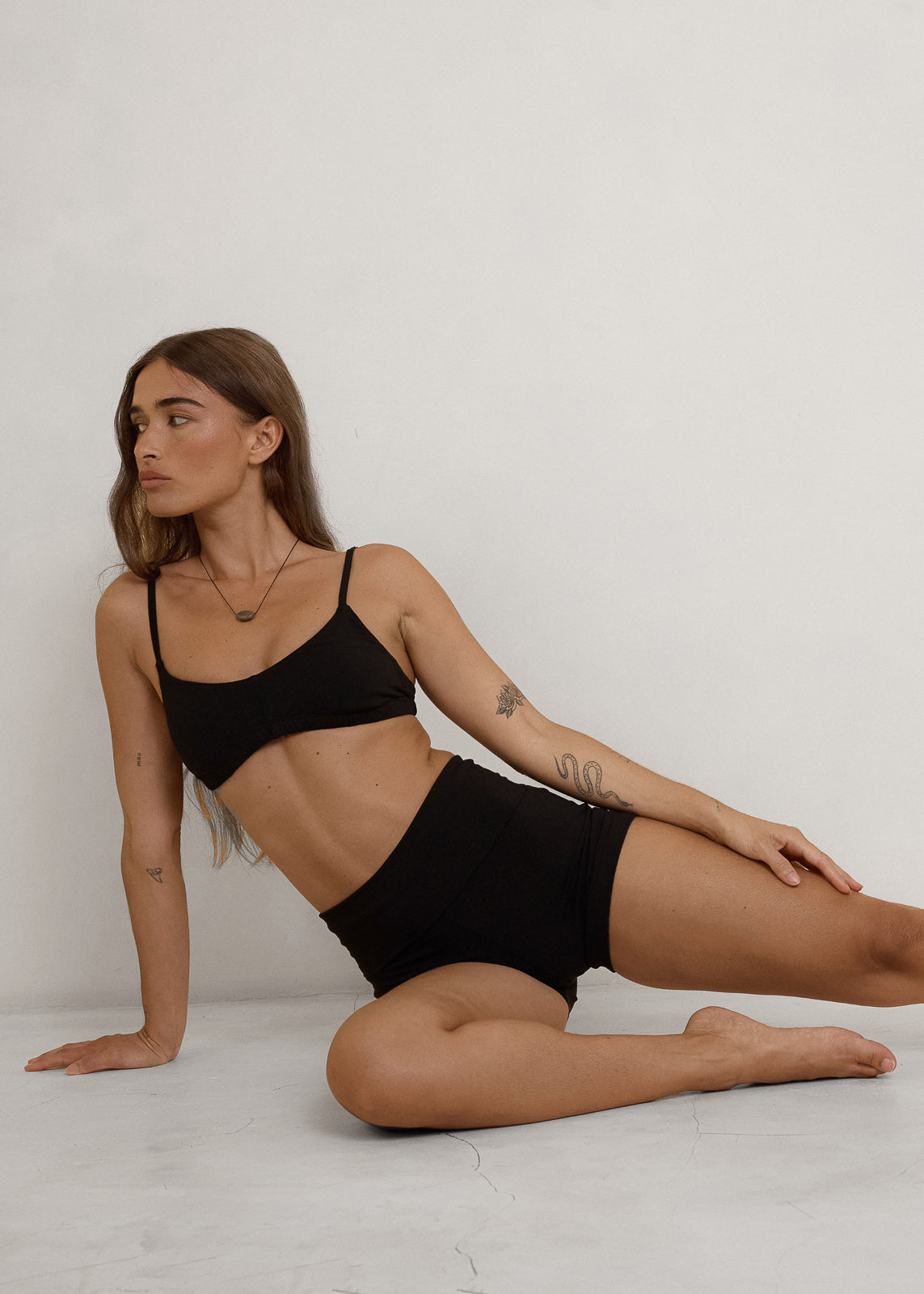 Day Bralette - Black - Organic Cotton/Bamboo