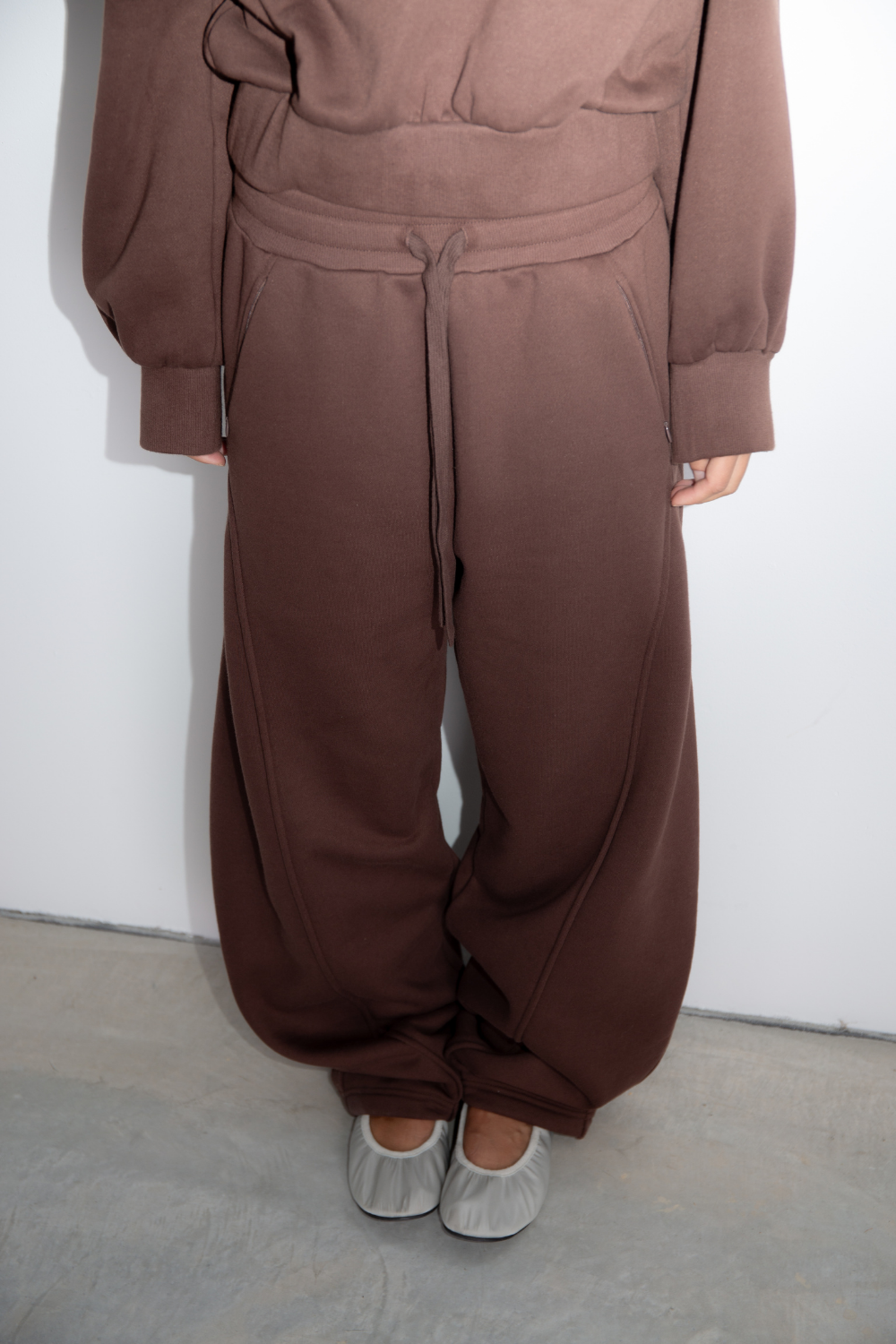 Barrel Fleece Trackpant - Dark Chocolate