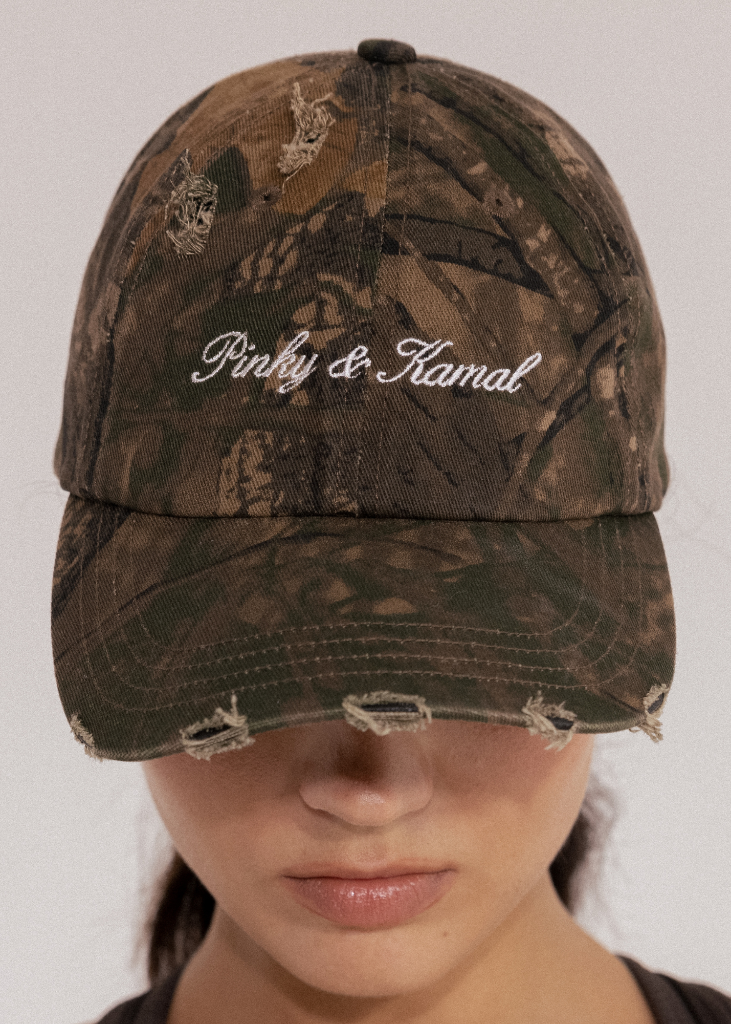 Pinky & Kamal Signature Cap - Distressed Camo