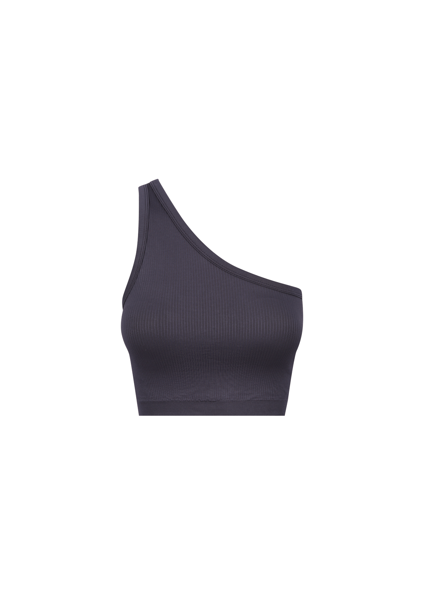 One Shoulder Bodice Crop - Slate