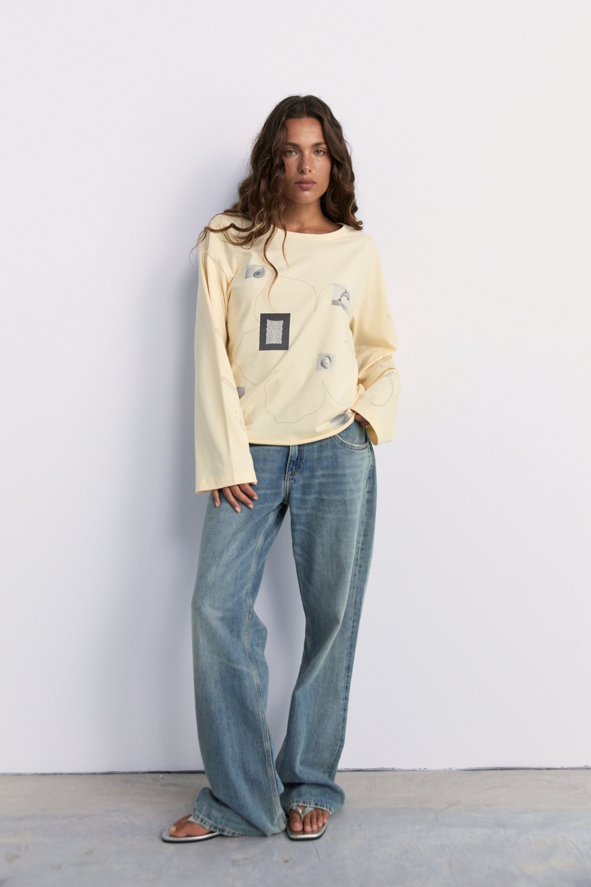 Field Notes Long Sleeve Top - Soft Yellow