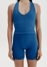 Seamless Shorts - Midi Short - Sapphire