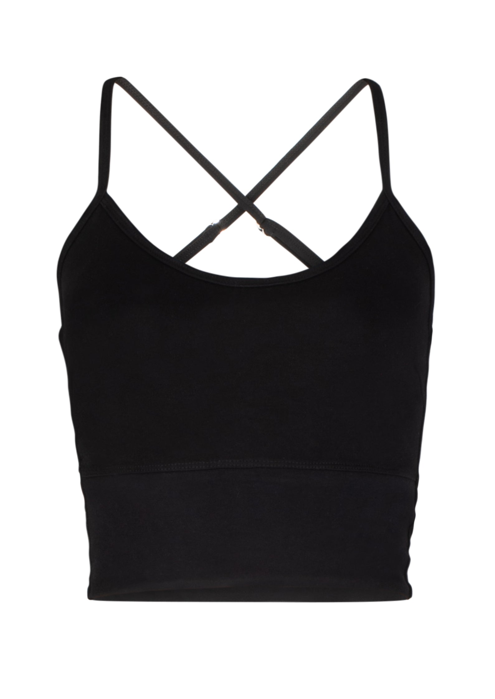black flowy crop top