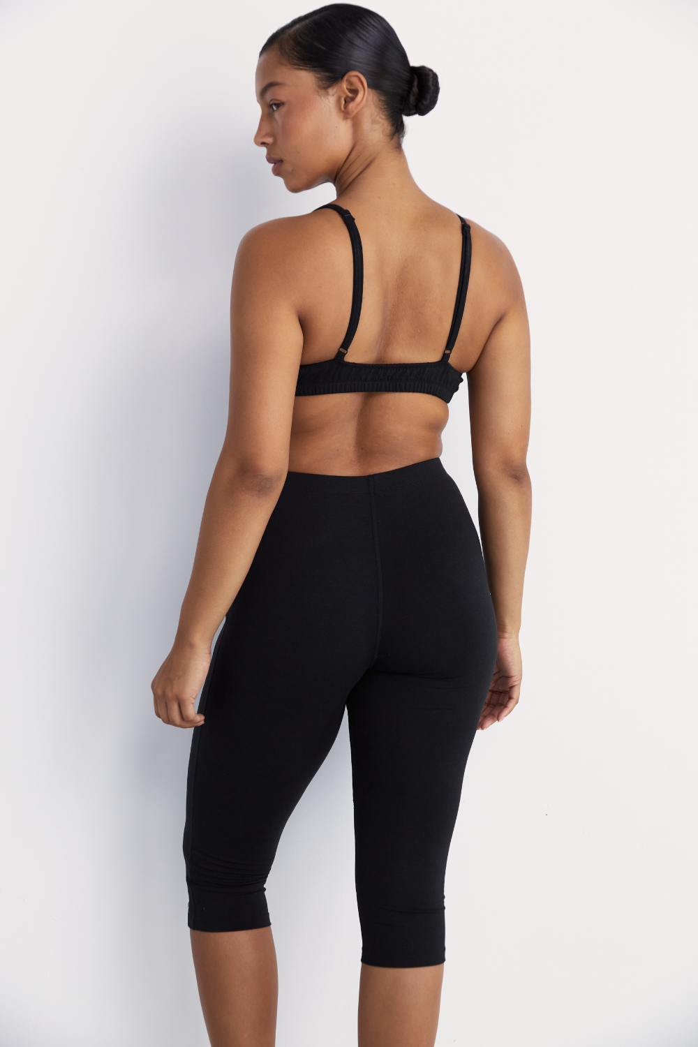 Capri Legging - Black - Organic Cotton/Bamboo