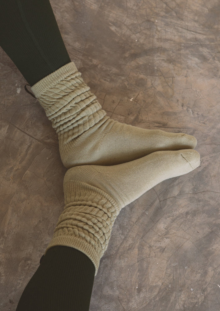 
                  
                    Load image into Gallery viewer, The Slouchy Sock - Sage Bush
                  
                