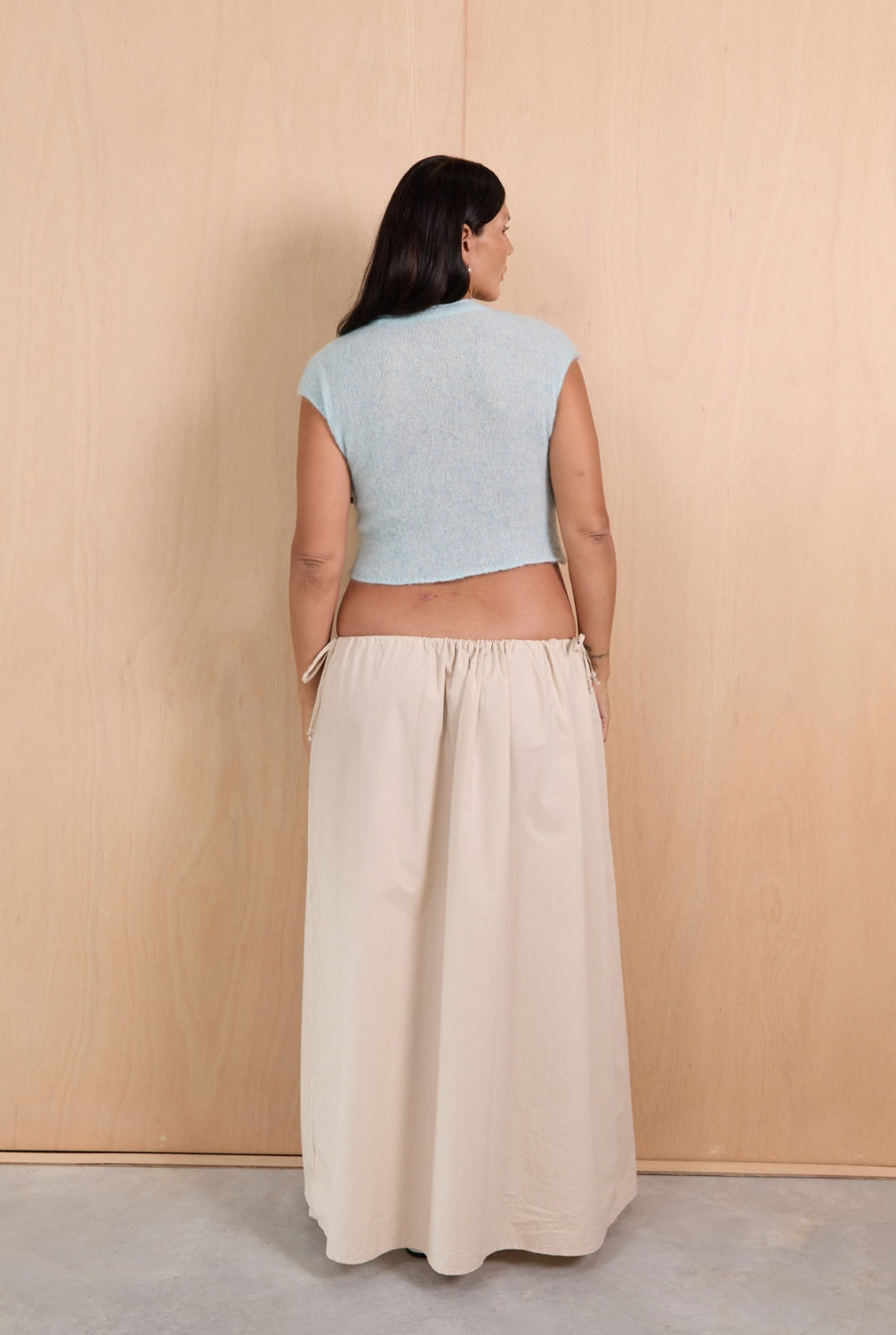 Side Tie Skirt - Birch