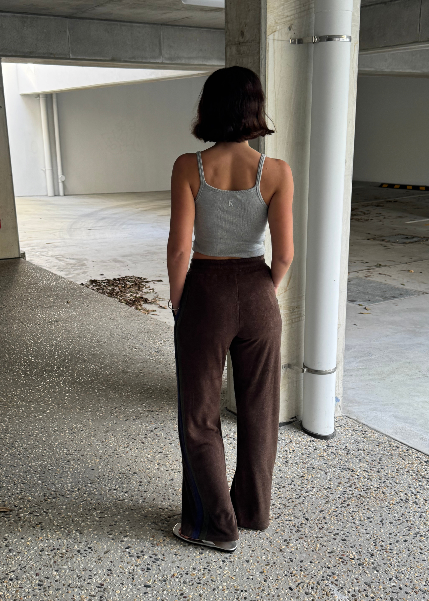 Odyssey Terry Towelling Pant - Java Brown