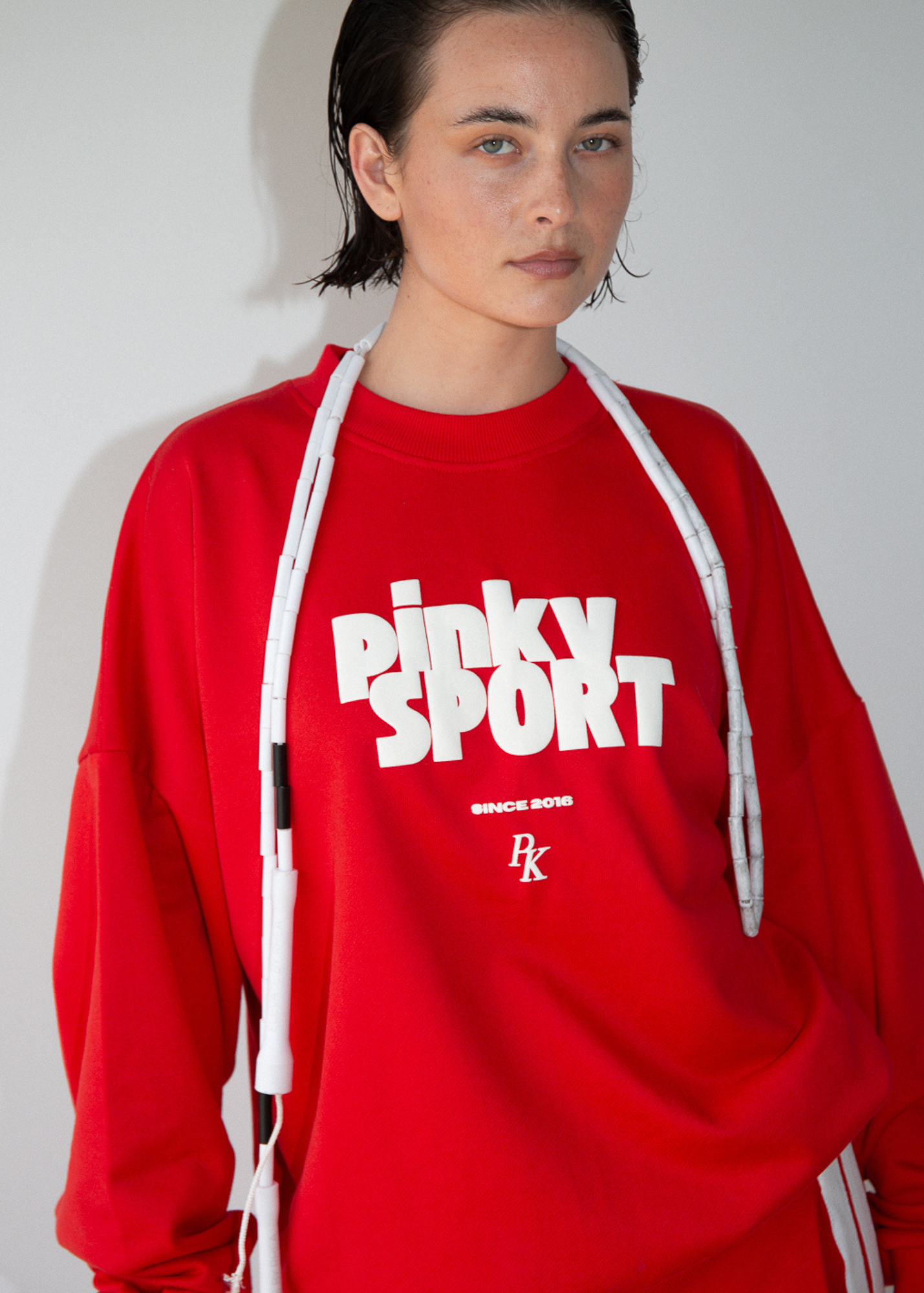 PK x ICONIC - Pinky SPORT Sweatshirt - Red