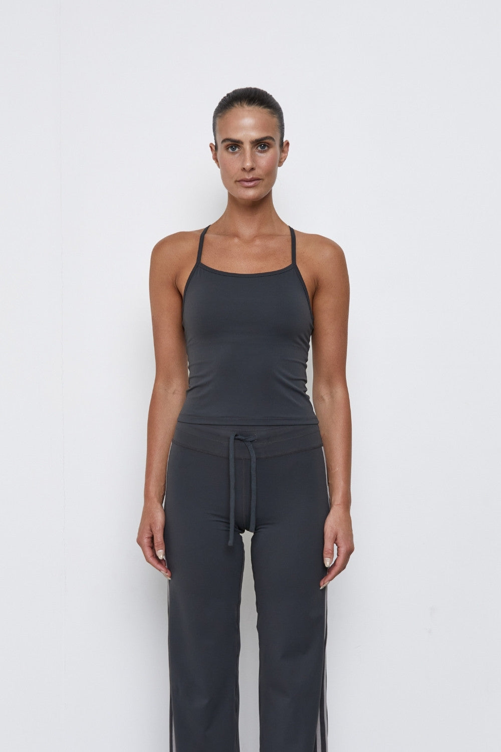 Racer Back Tank - Grey