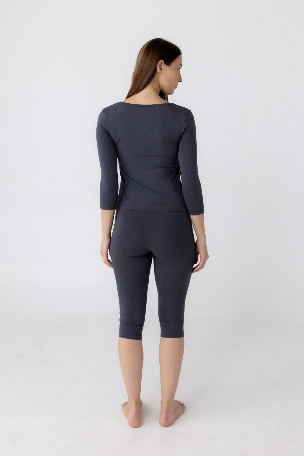 Hira Wrap Top - Slate