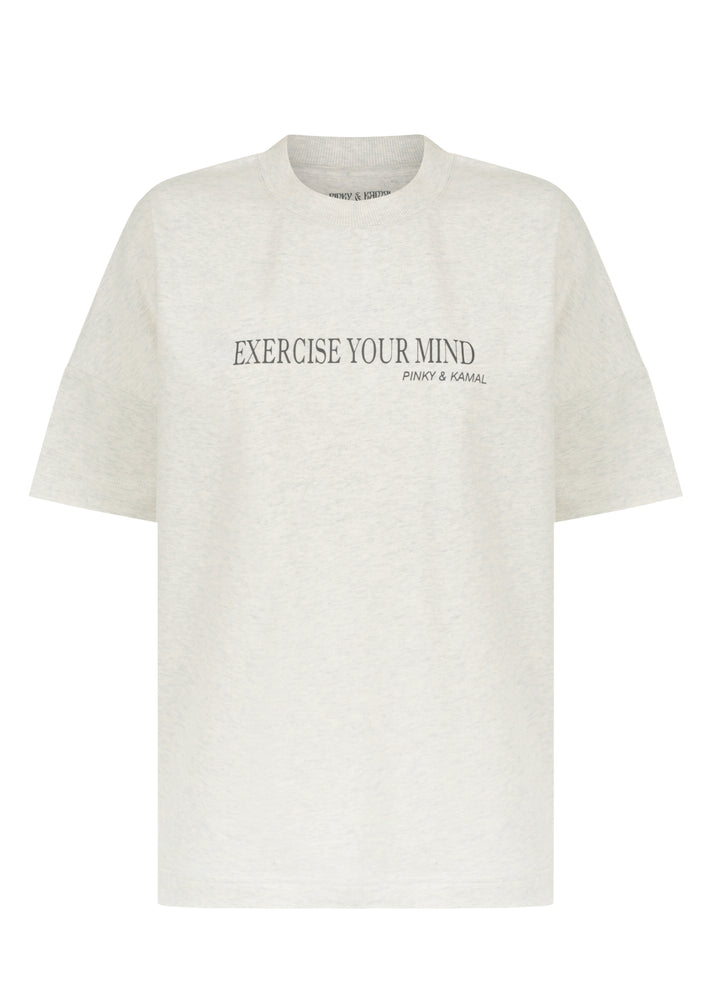 
                  
                    Load image into Gallery viewer, T-Shirts - Exercise Your Mind T-Shirt - Grey Marle
                  
                