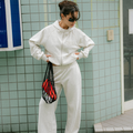 Raw Hem Trackpant - Grey Marle