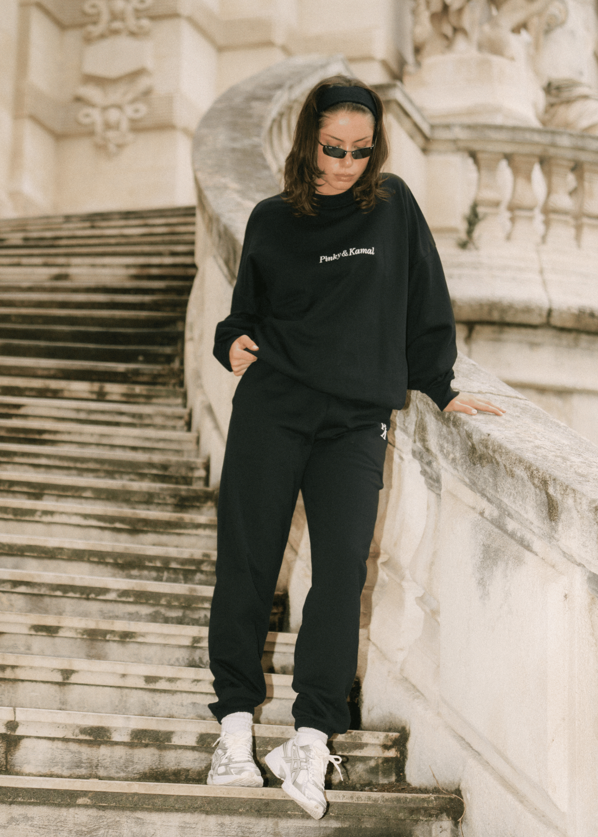 SweatPants - Slouchy Trackpant Pant - Black