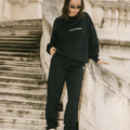 Slouchy Trackpant Pant - Black