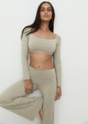 Yoga Pants - Full Length Yin Flare - Light Grey