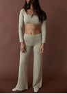 Yoga Pants - Full Length Yin Flare - Light Grey