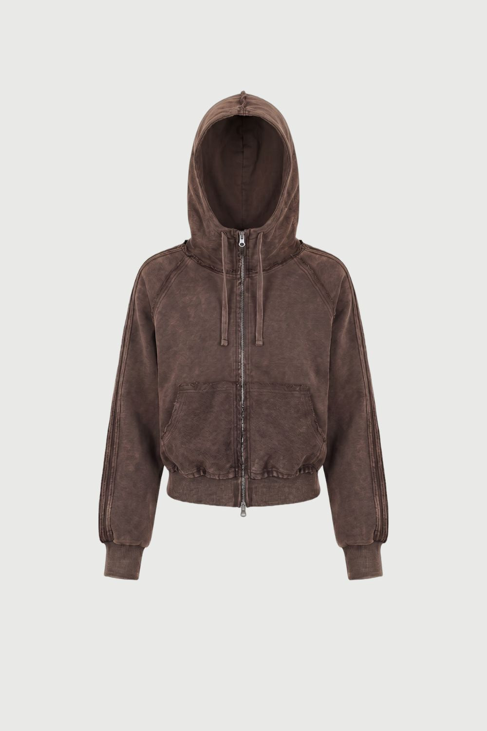 Zip Up Hoodie - Soil Acid Wash