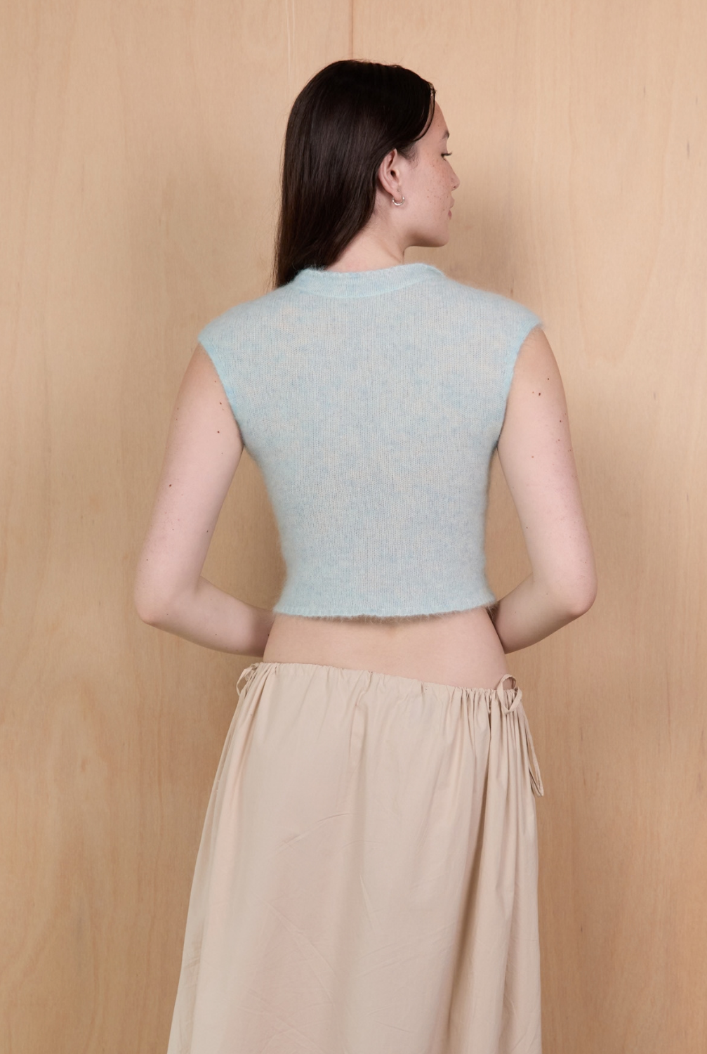 Tie Knit Tee - Blue Marle