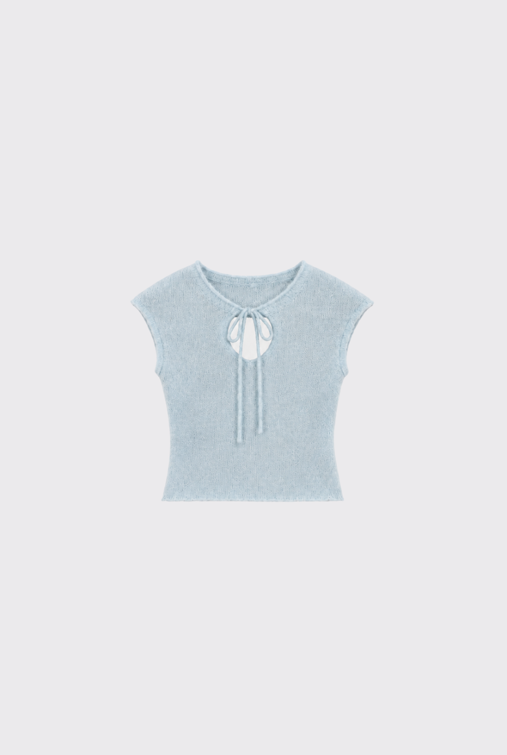 Tie Knit Tee - Blue Marle