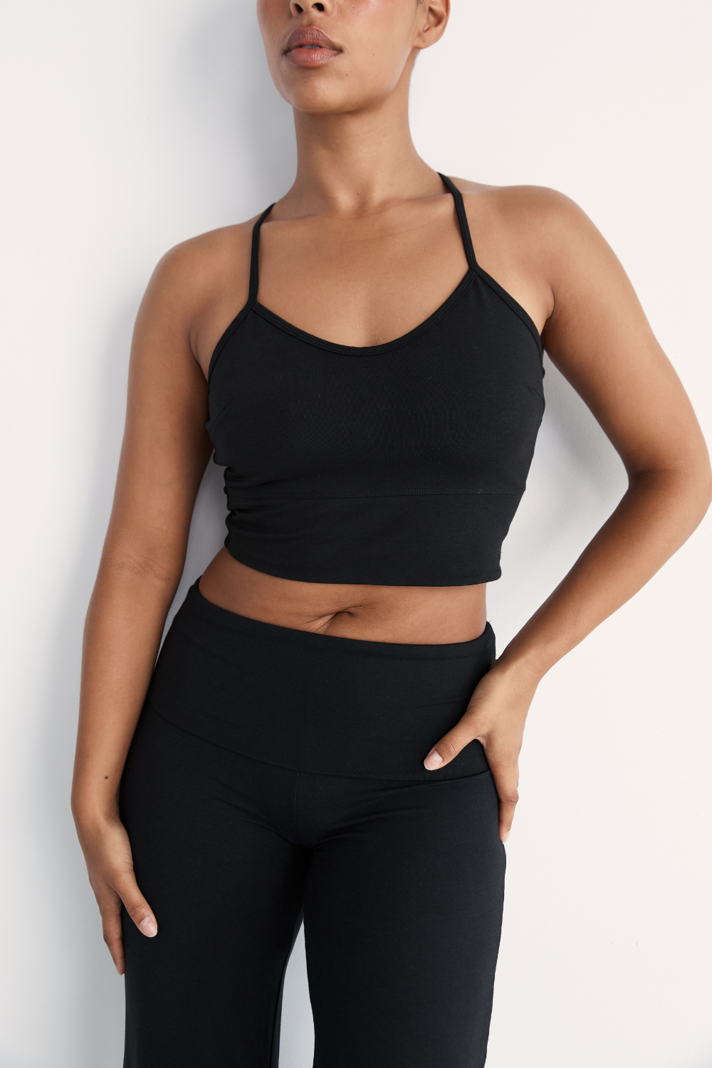 Flow Crop - Black - Organic Cotton/Bamboo