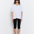 Jersey T Shirt - Grey Marle with Soft Mint