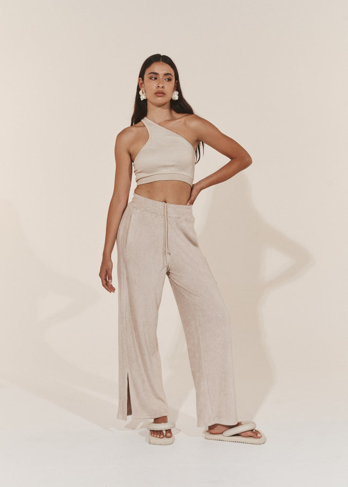 Lounge Pants - Odyssey Terry Towelling Pant - Sand