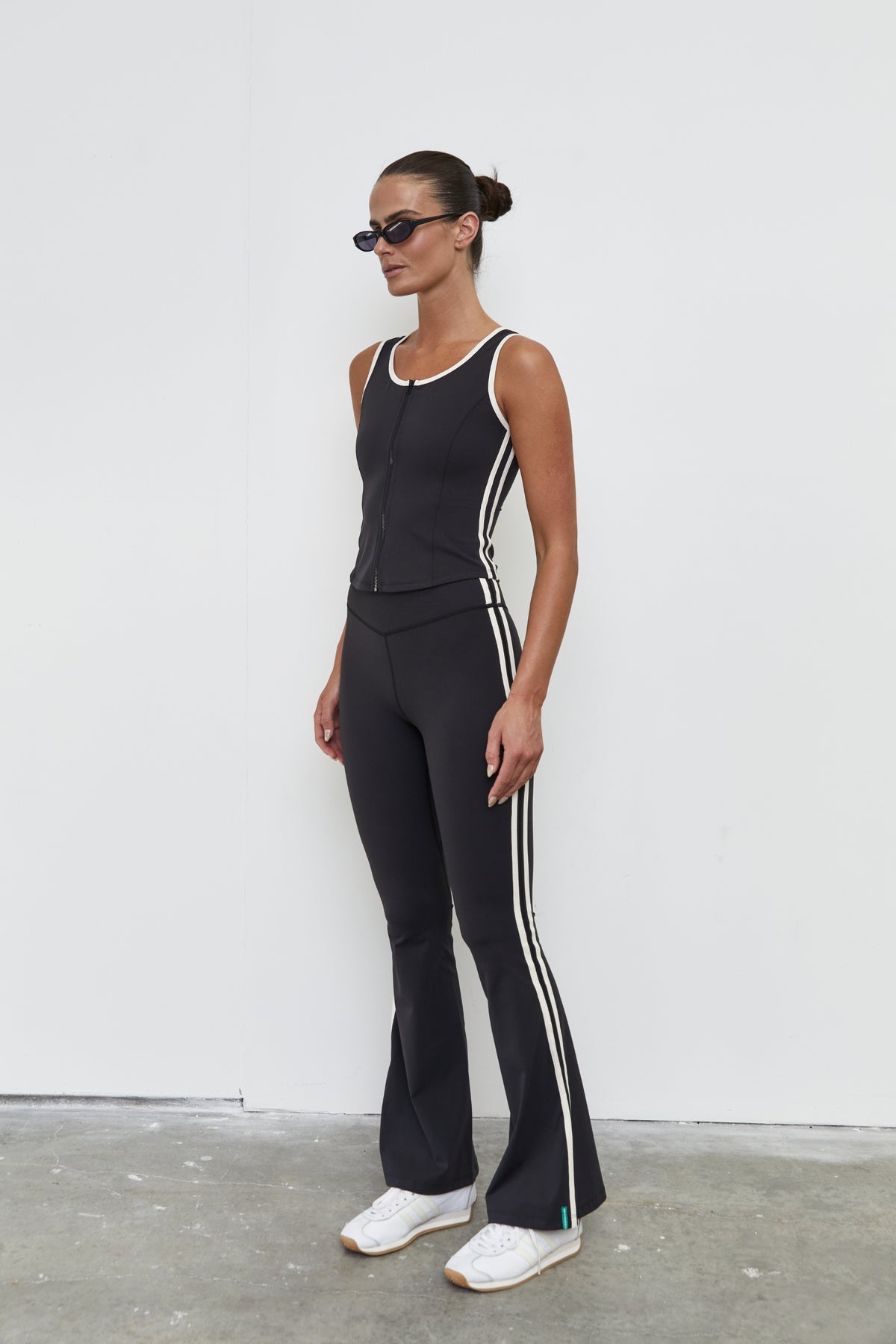 Vibration Flare - Black with White Stripes