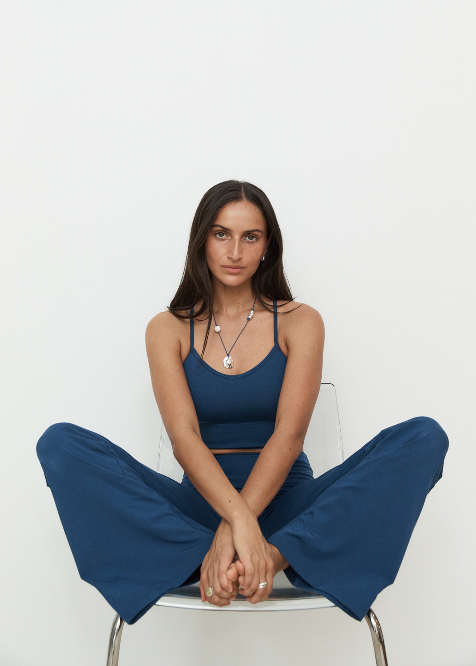 Yoga Pants - Full Length Yin Flare - Indigo