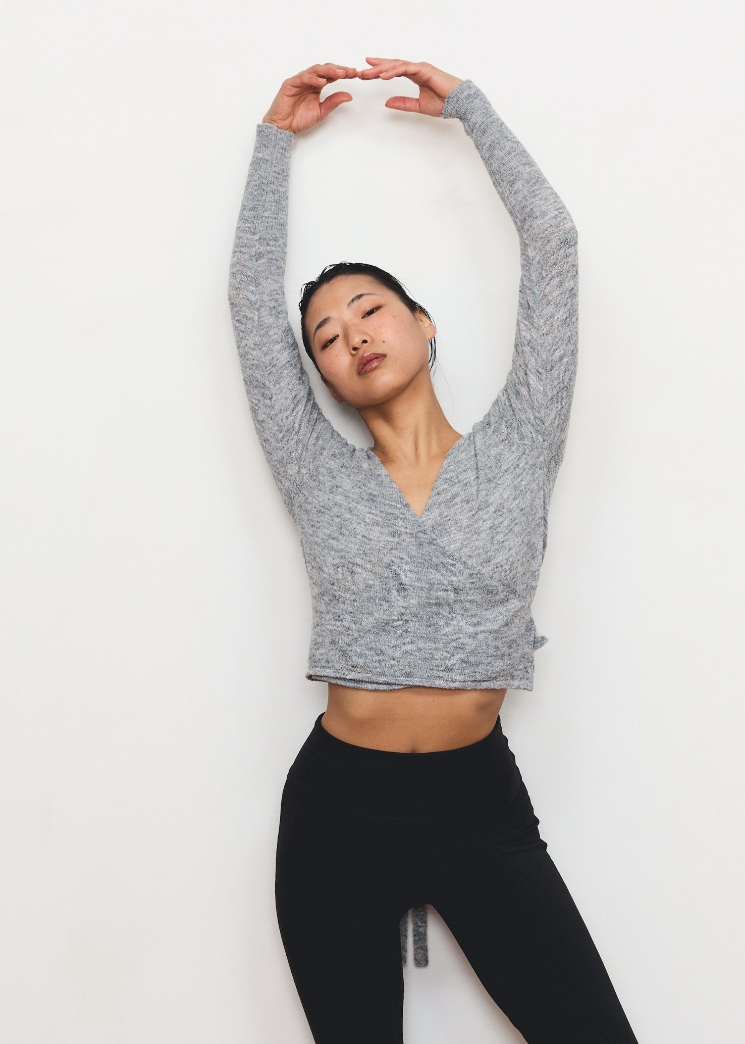 Wrap Cardigan - Heather Grey