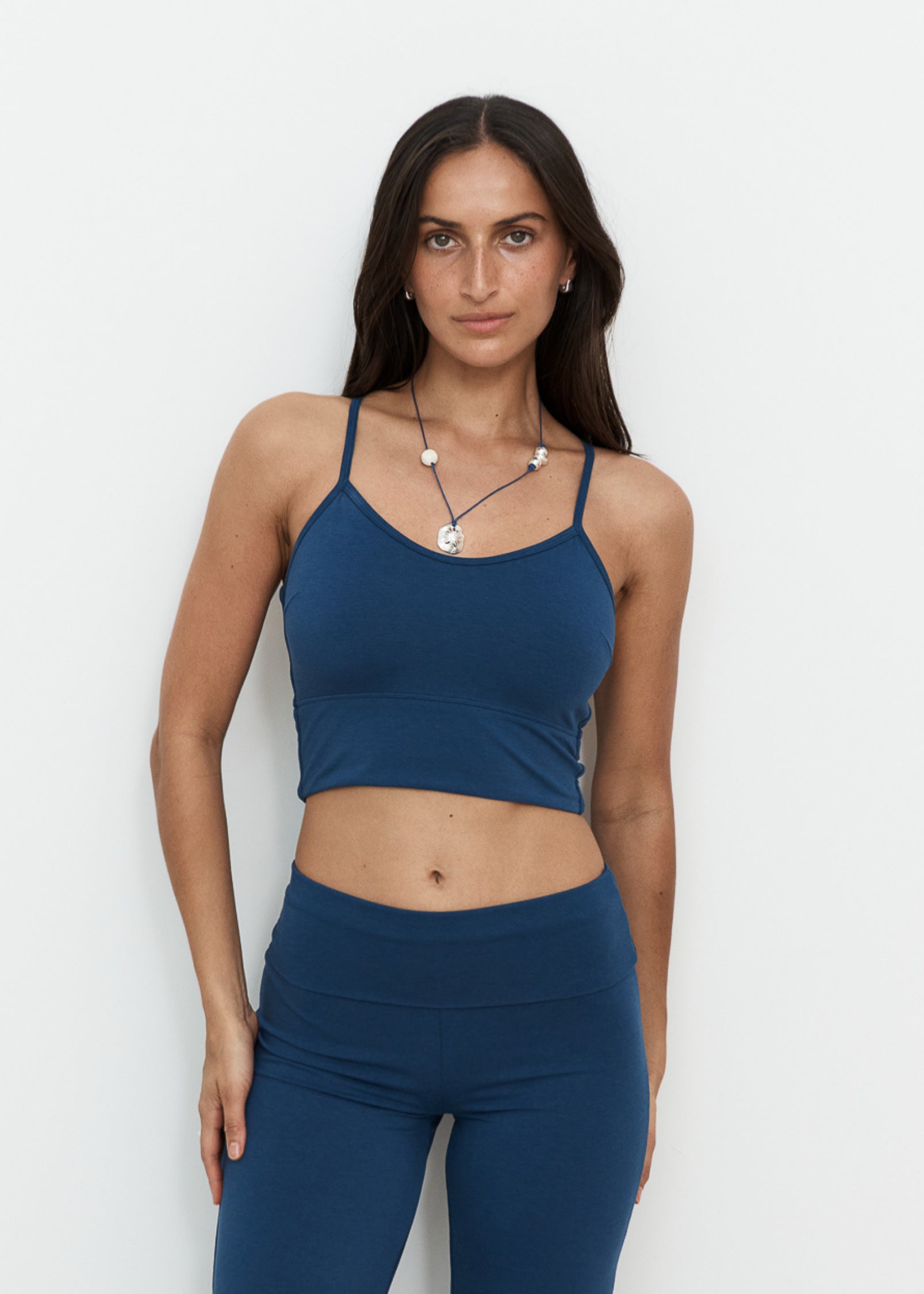 Yoga Tops - Flow Crop - Indigo