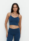 Yoga Tops - Flow Crop - Indigo