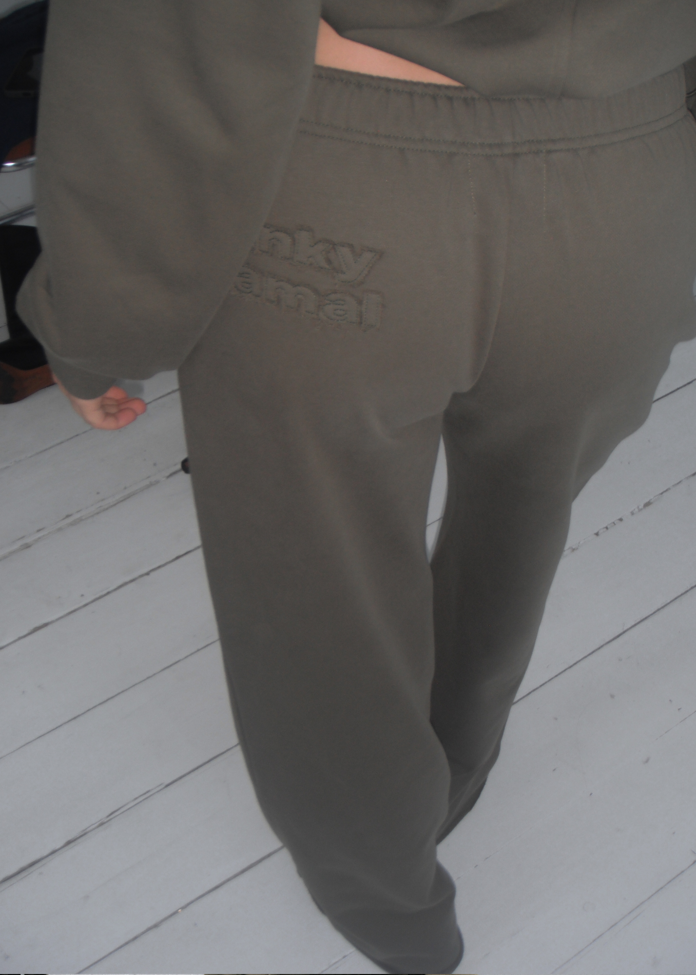 Raw Hem Trackpant - Khaki