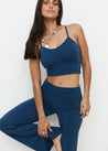 Yoga Tops - Flow Crop - Indigo