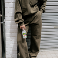 Raw Hem Trackpant - Khaki