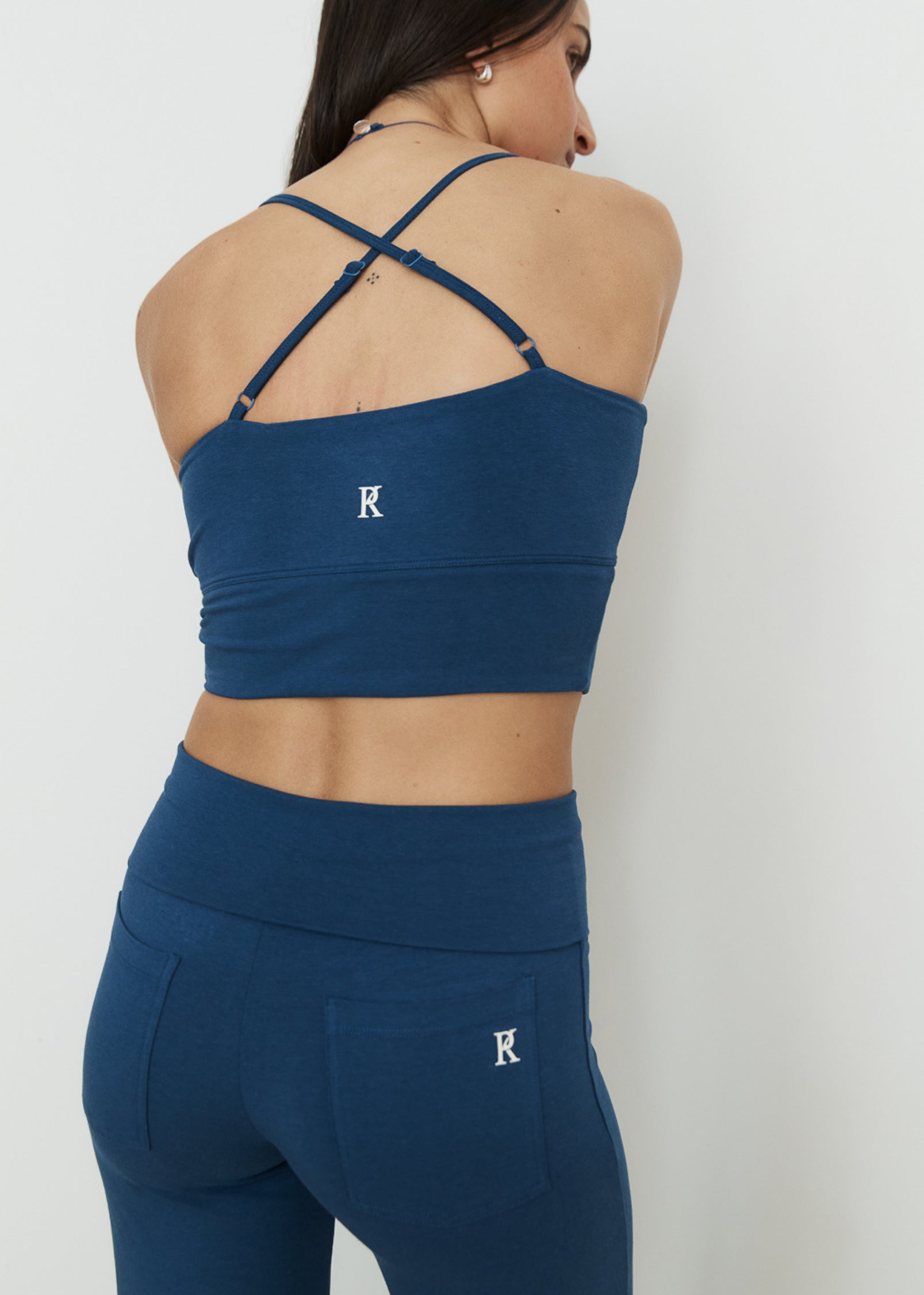 Yoga Tops - Flow Crop - Indigo